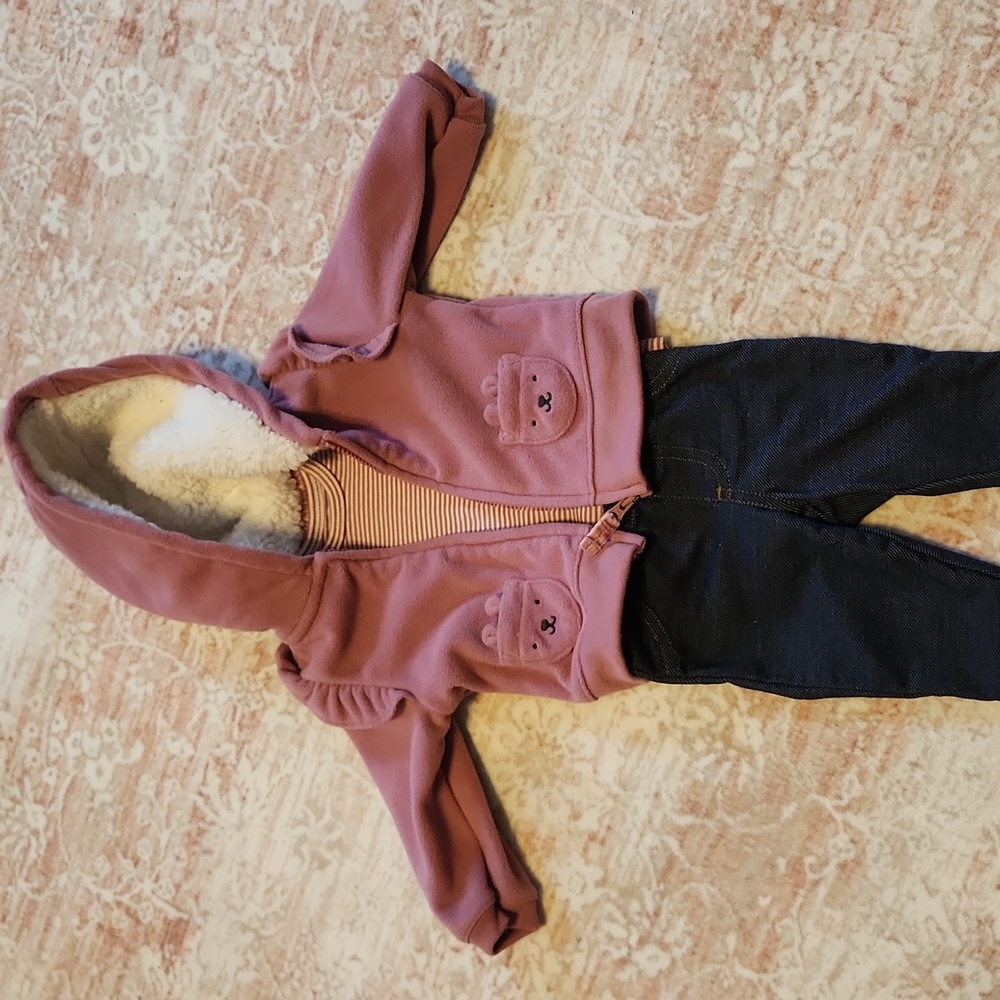 Carter's Bear Hoodie Set Newborn